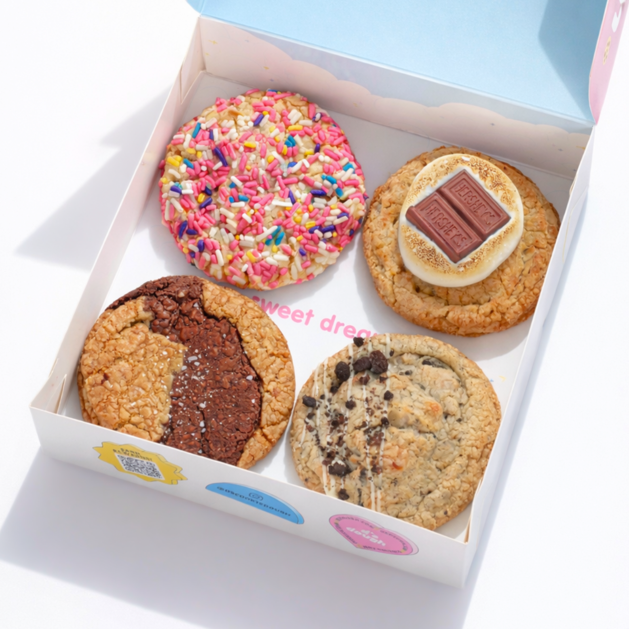 Box of 4 Cookies | d's dough